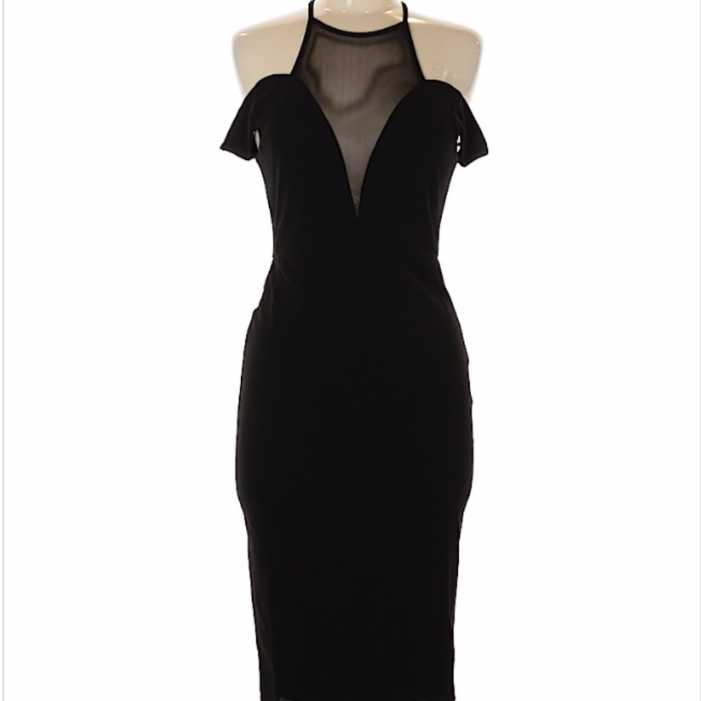Mesh Black BodyCon Dress Nasty Gal